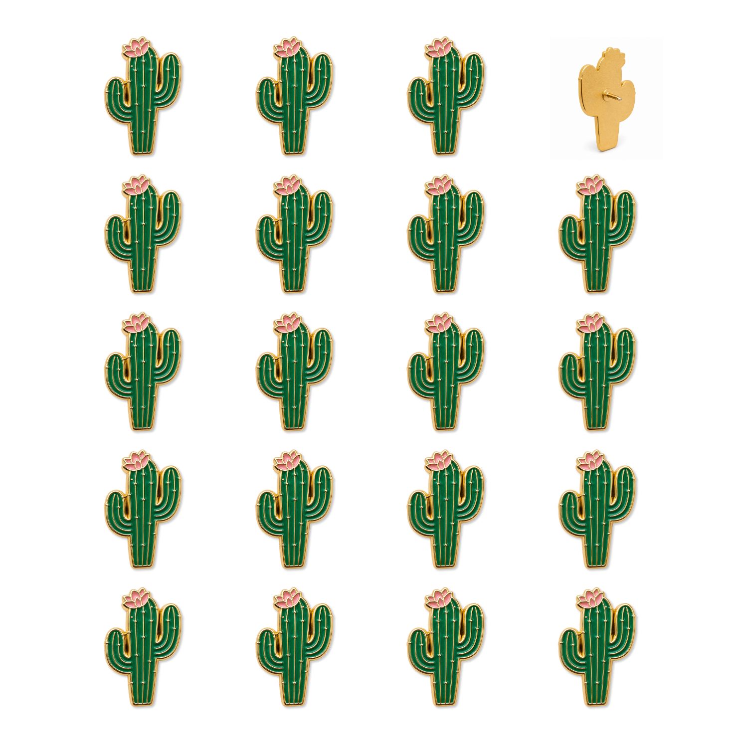 Cactus Push Pins - Desert Enamel Map & Lapel Pins