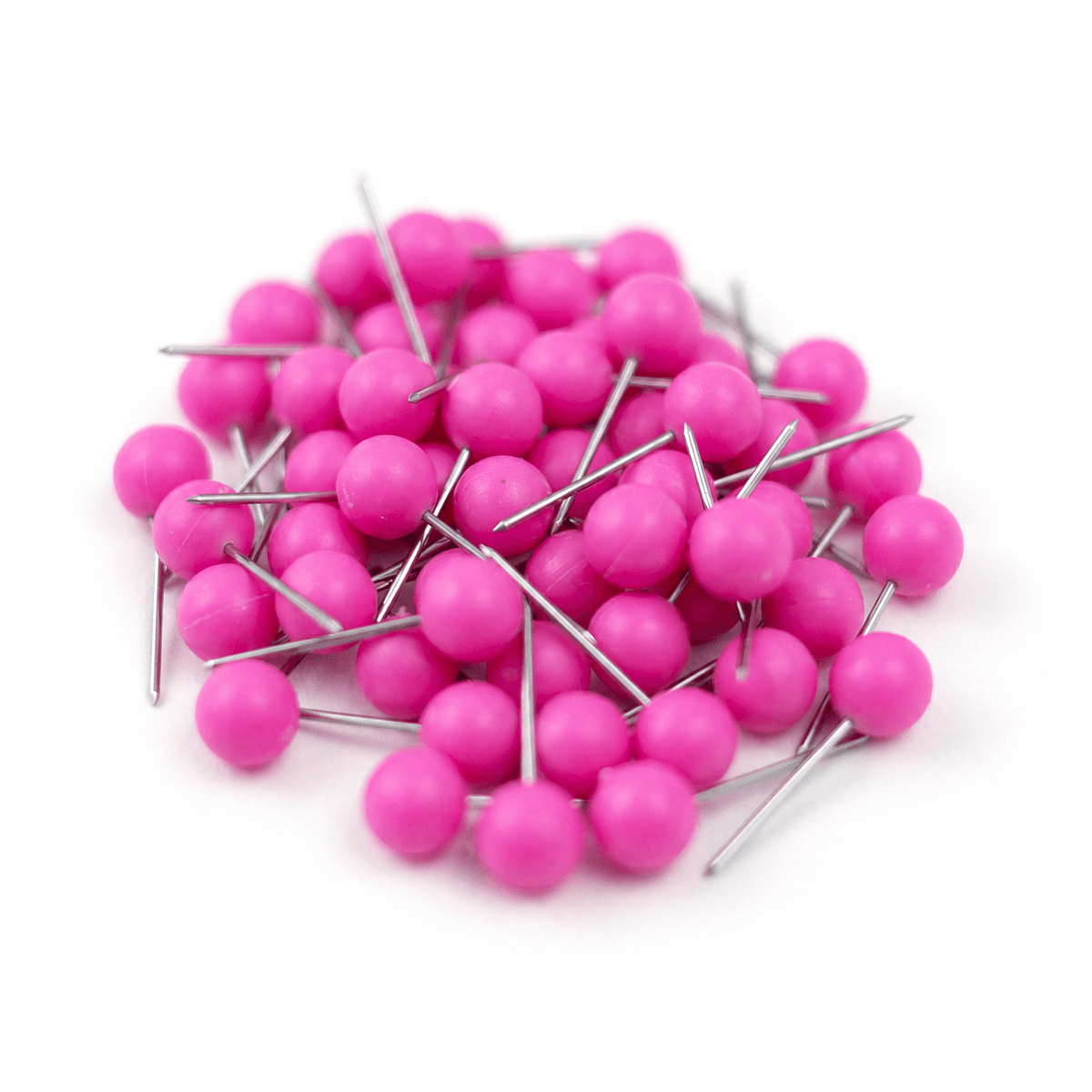 Pink - Push Pin Travel Map Pins - Pack of 50
