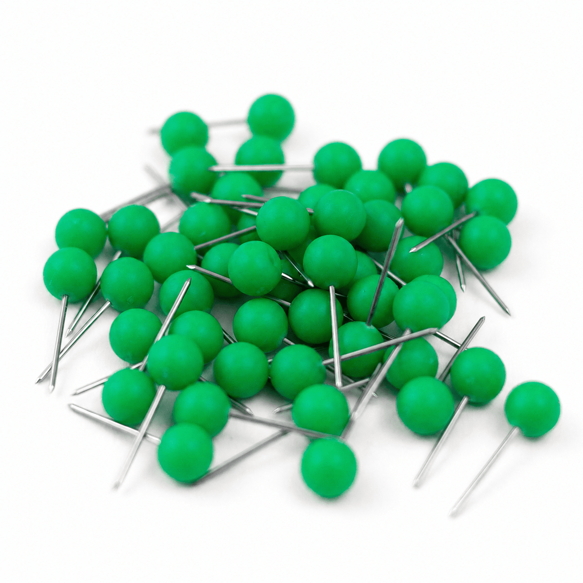 Light Green - Push Pin Travel Map Pins - Pack of 50