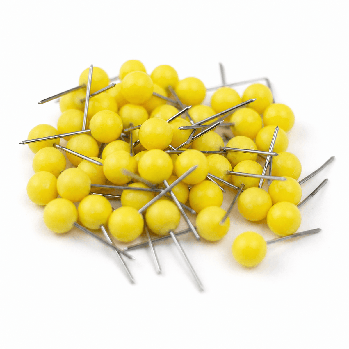 Yellow - Push Pin Travel Map Pins - Pack of 50