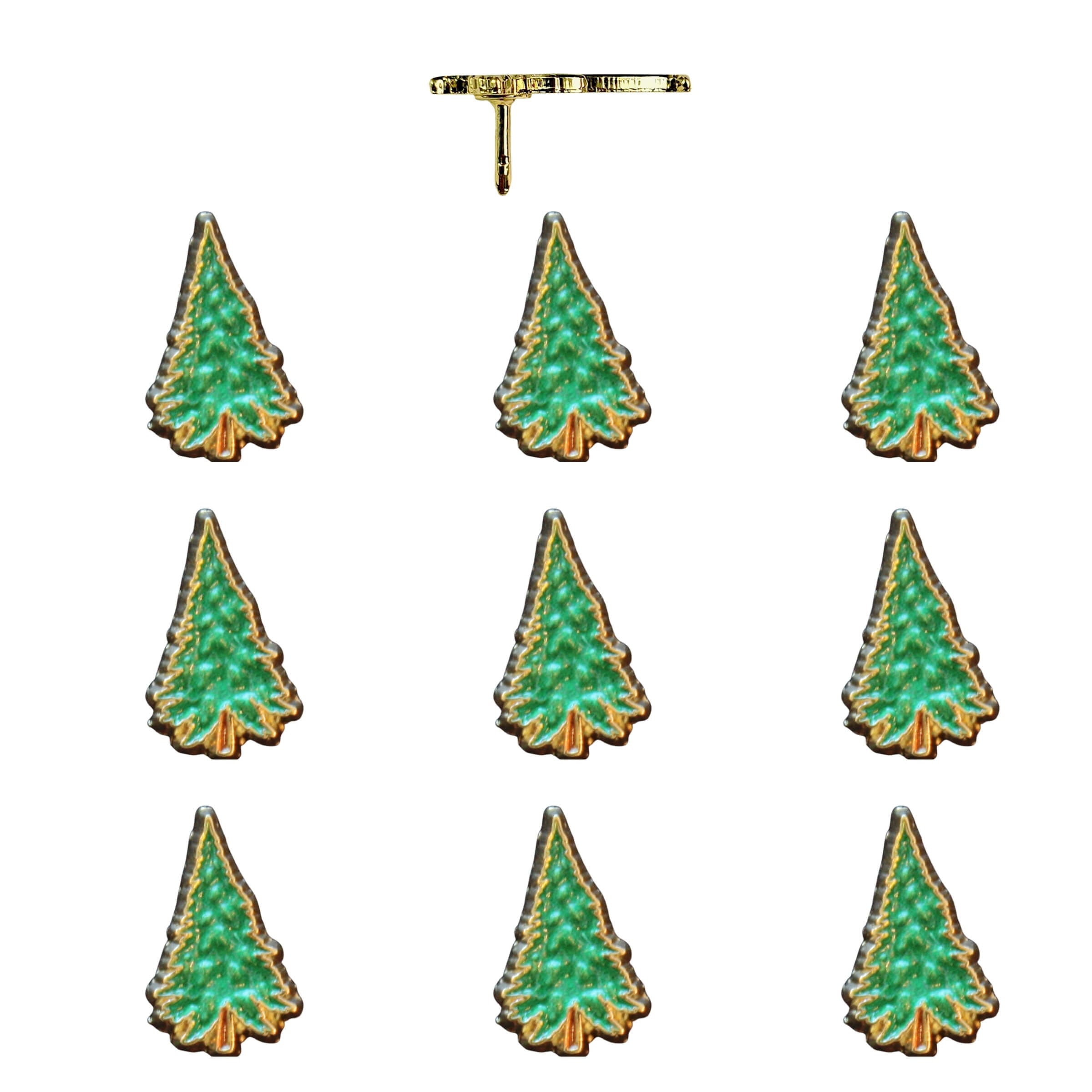 Pine Tree Push Pins Pack of 10