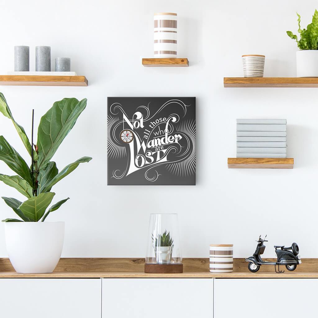 Not All Those Quote Art - Black & White