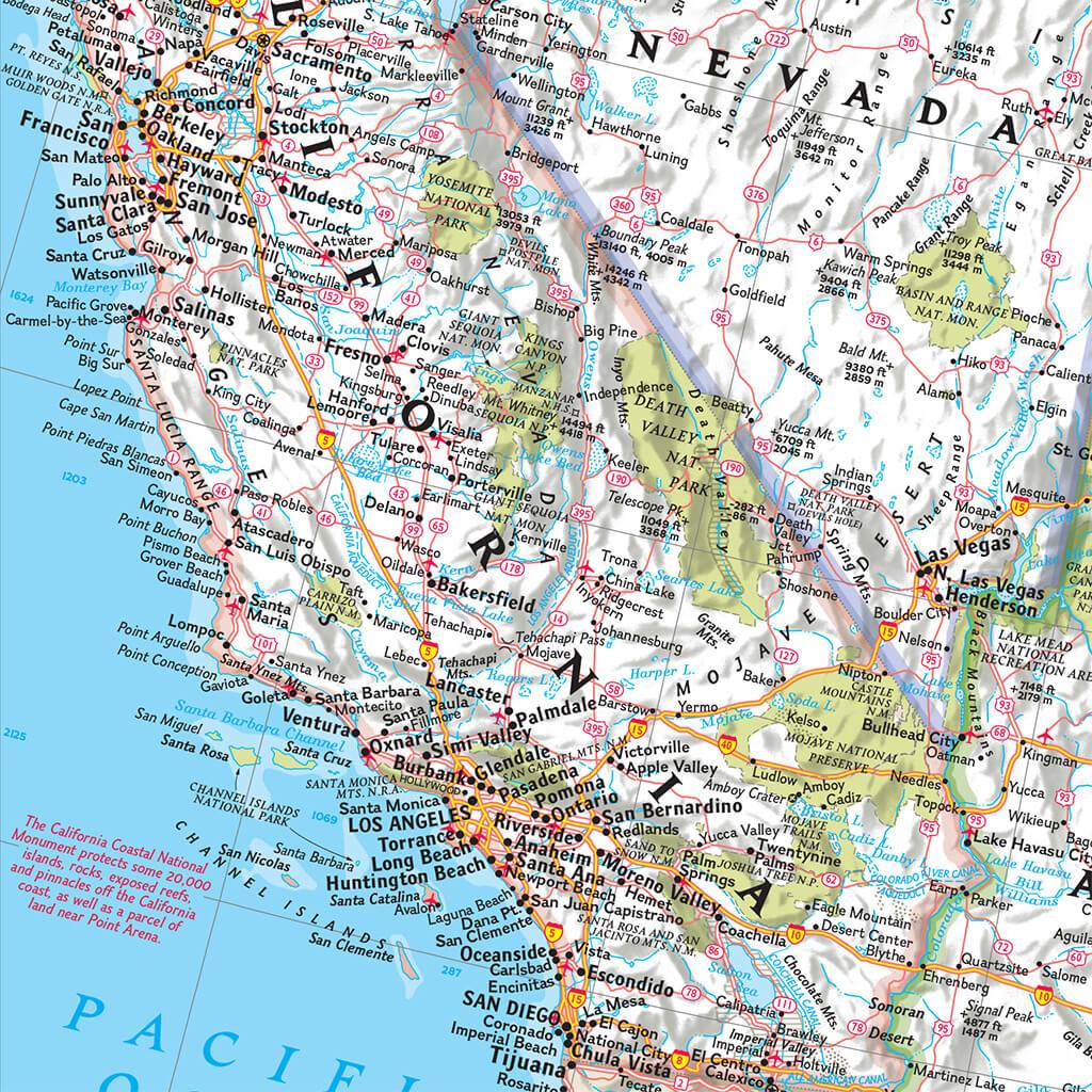 Closeup of CA