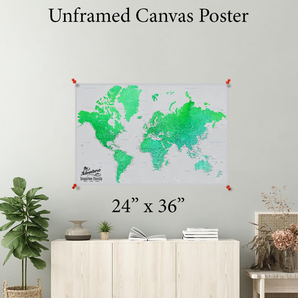 Enchanting Emerald World Canvas Poster 24 x 36