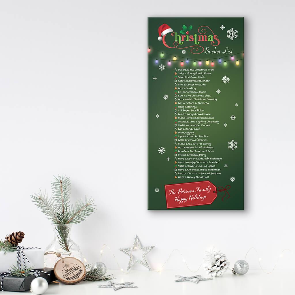 Christmas Checklist Gallery Wrapped Style