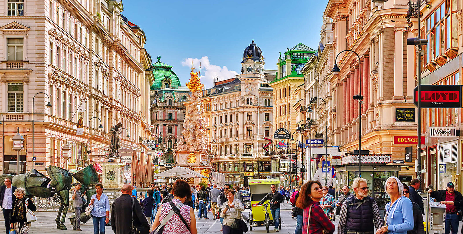 Tourists in Vienna, Austria