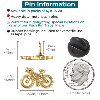Bicycle Push Pins Info