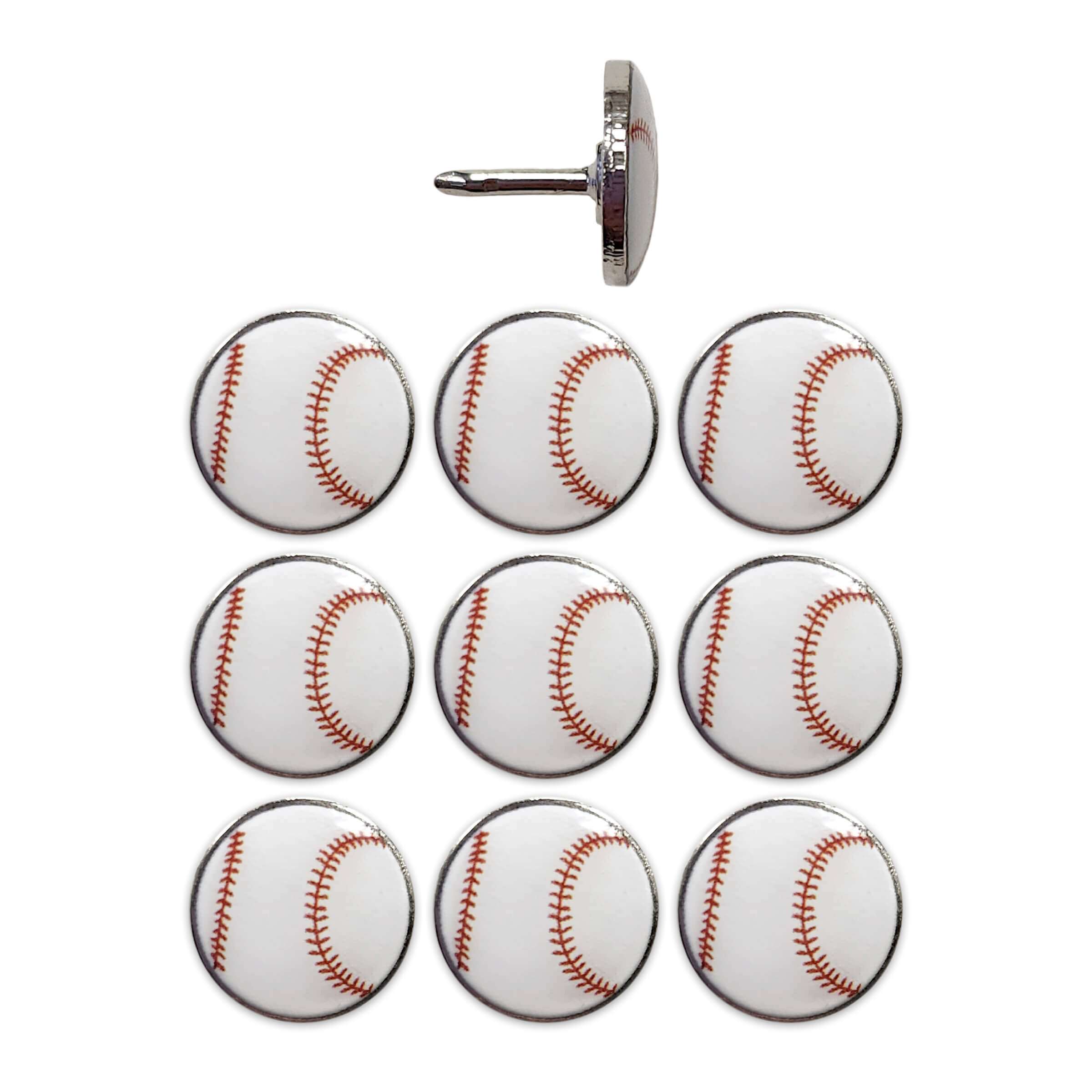 Baseball Push Pins | Novelty Push Pin Set | Push Pin Travel Maps