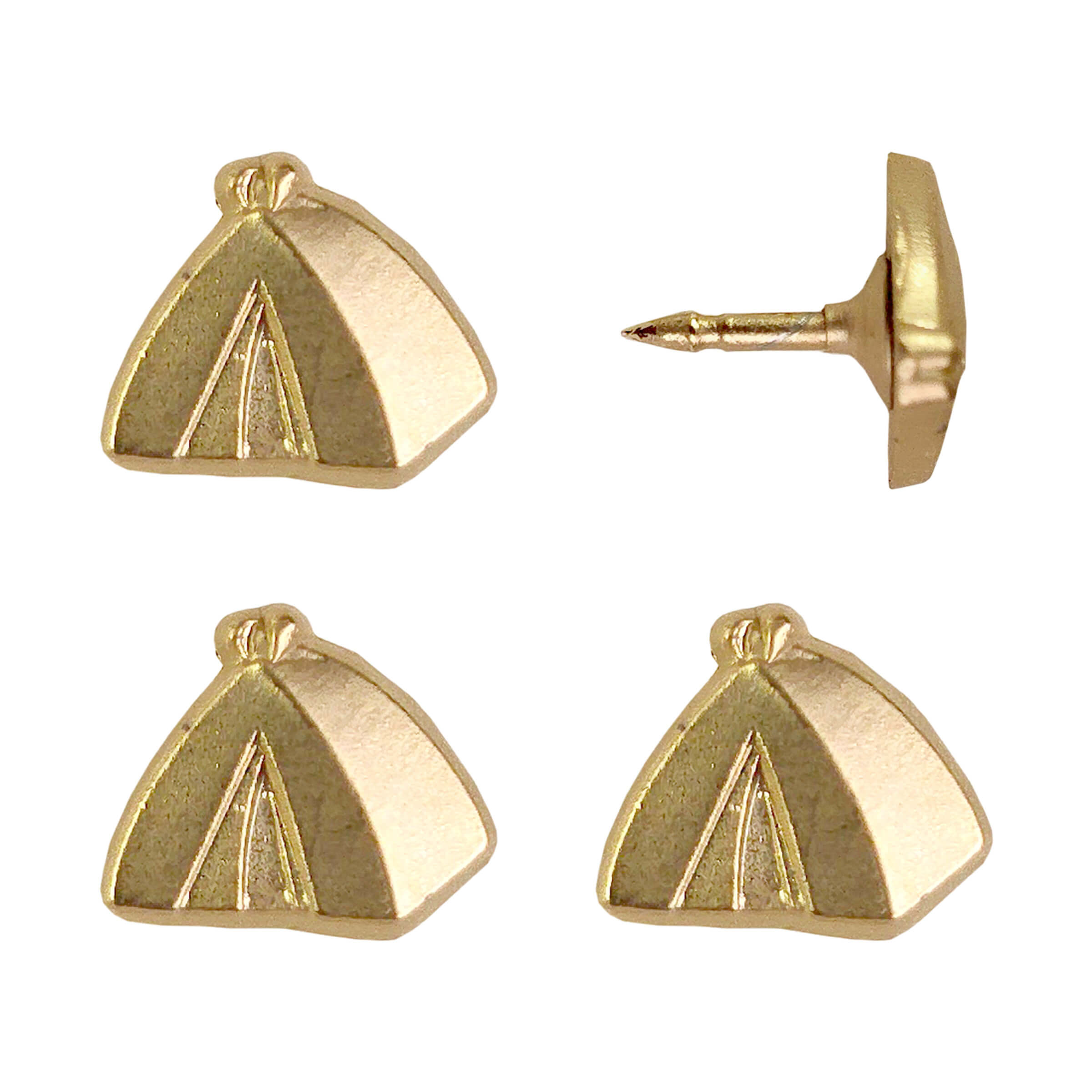 Gold Tent Pins - Set of 4