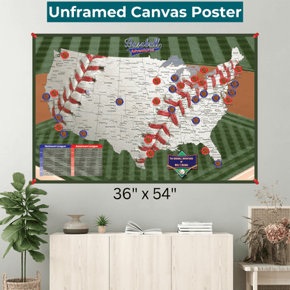 Baseball Adventures Canvas Poster - Multiple Sizes