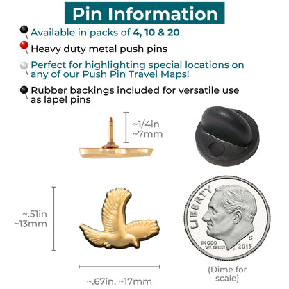 Bird Push Pins Information