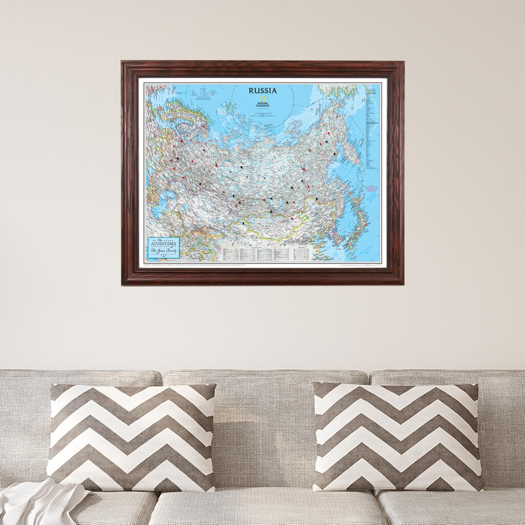 Canvas Classic Russia - Solid Wood Cherry Frame