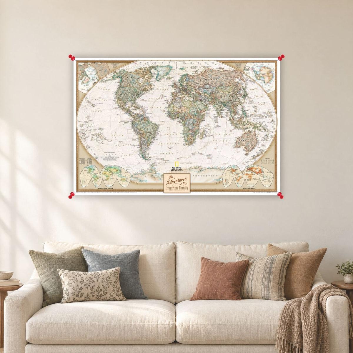 Executive World Canvas Poster - Multiple Sizes