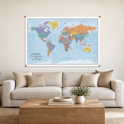 Blue Oceans World Canvas Poster - Multiple Sizes