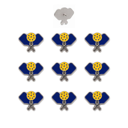 Pickleball Push Pins - Enamel Map & Lapel Pins - Pickleball Gift