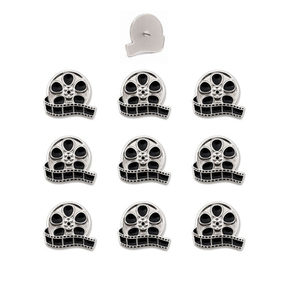 Movie Reel Push Pins - Film Enamel Map & Lapel Pins