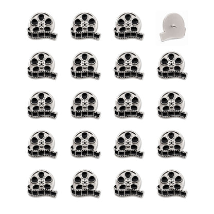Movie Reel Push Pins - Film Enamel Map & Lapel Pins