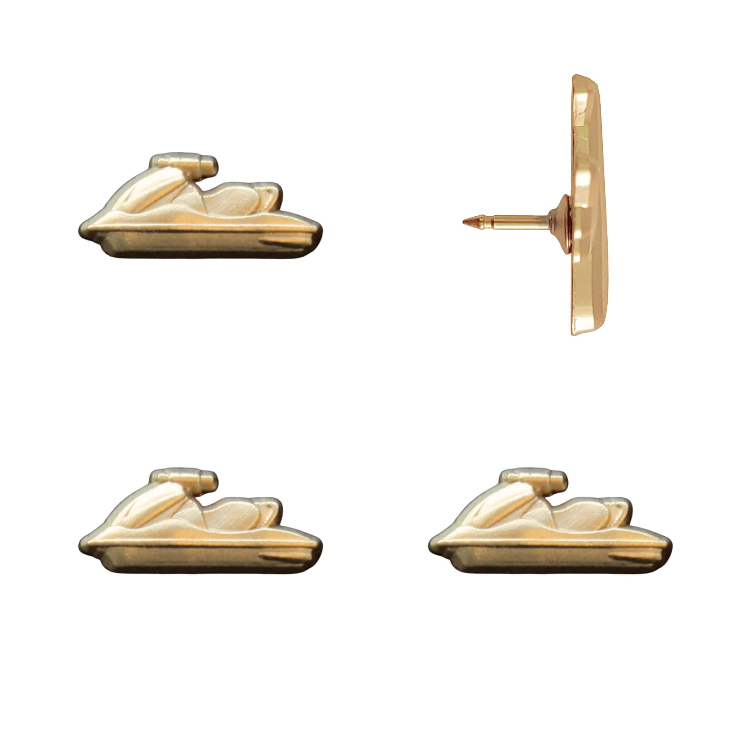 Jet Ski Push Pin Gold pack of 4
