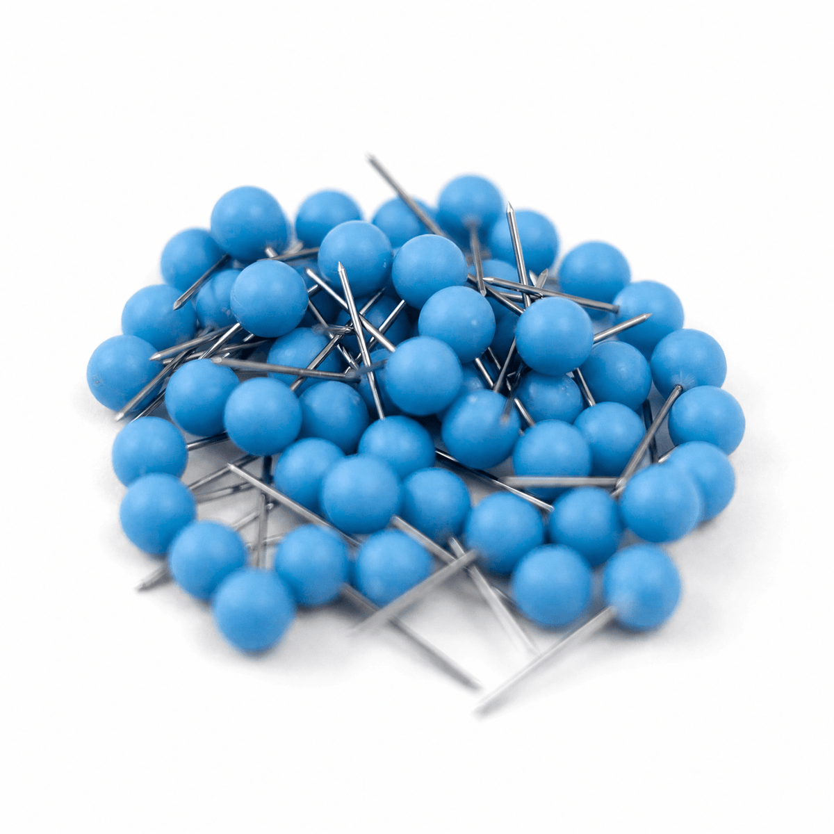 Light Blue - Push Pin Travel Map Pins - Pack of 50