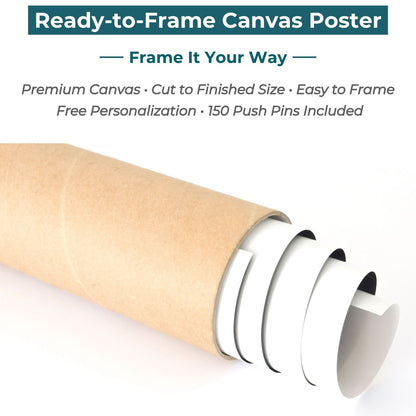 Executive World Canvas Poster - Multiple Sizes