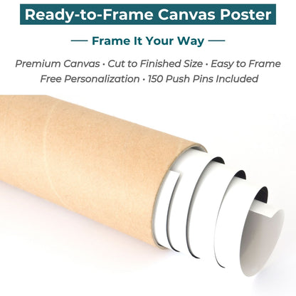 Signature World Canvas Poster - Multiple Sizes