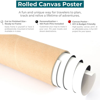Executive World Canvas Poster Infographic.