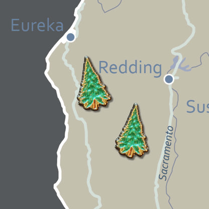 Pine Tree Push Pins Main Image