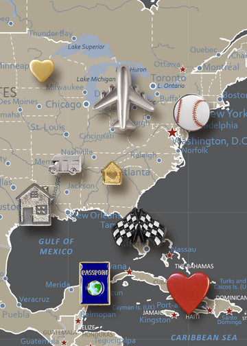 Travel Pin Map.pdf Personalized Travel Maps with Pins – Push Pin Travel Maps