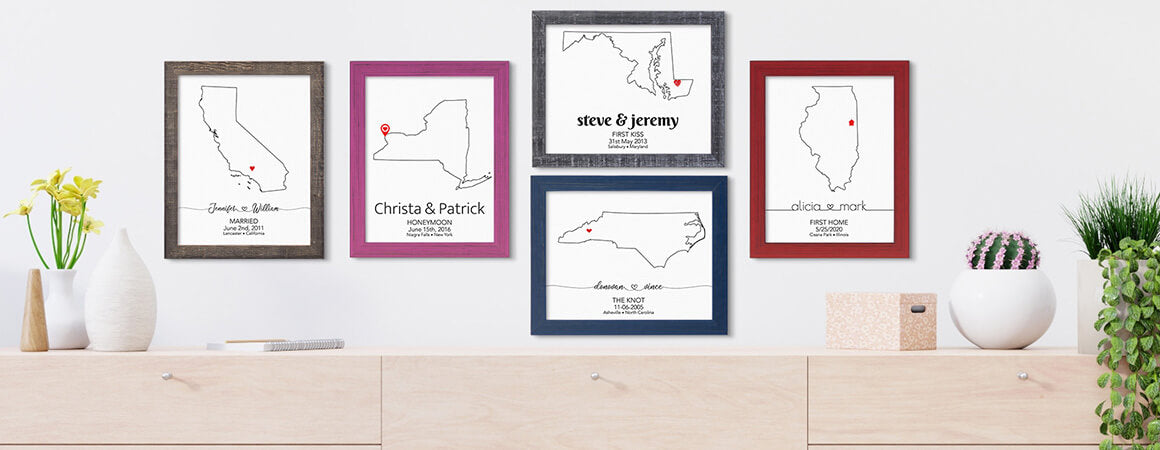 Family Map Art