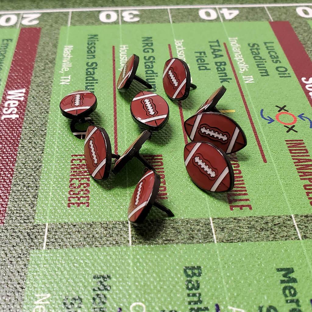 Football Sports Pins - Football Shaped Thumbtacks