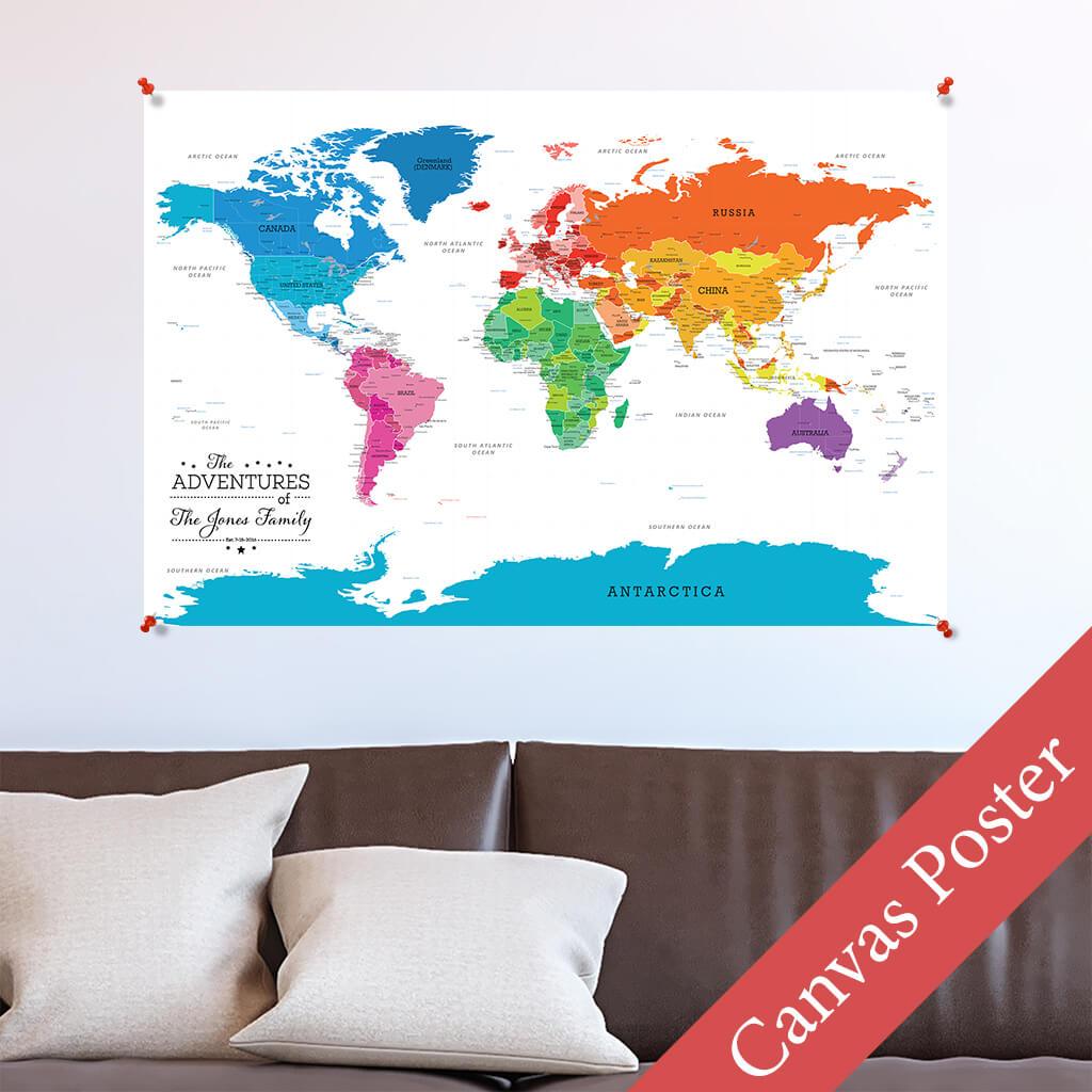 Colorful World Canvas Poster