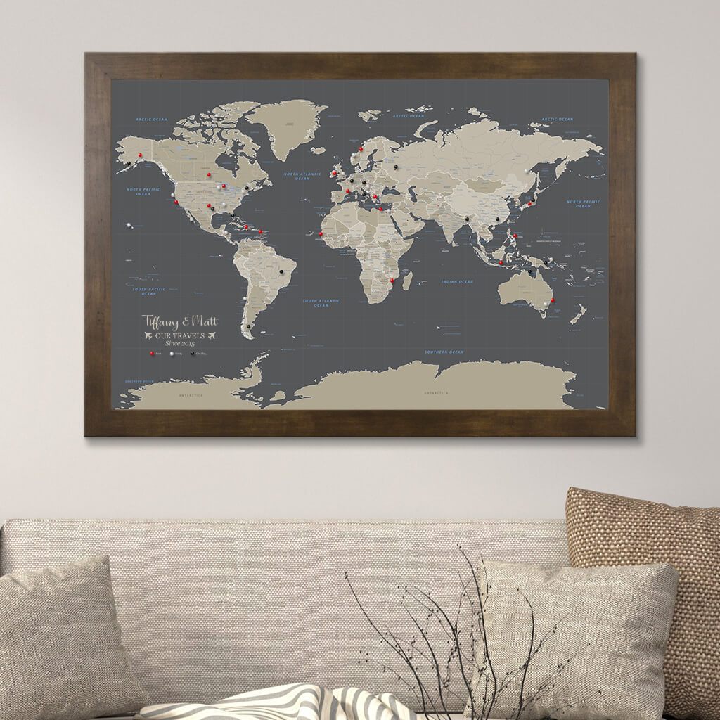  World map, World map wall art, World map wall decor