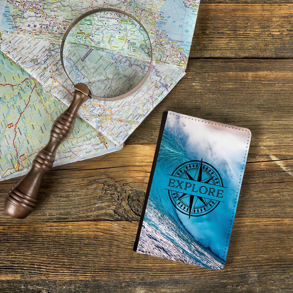 Explore Passport Cover (Ocean Wave)