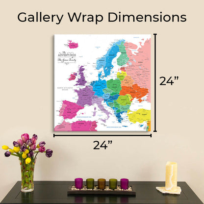 Finished Outer Dimensions of Gallery Wrapped Style