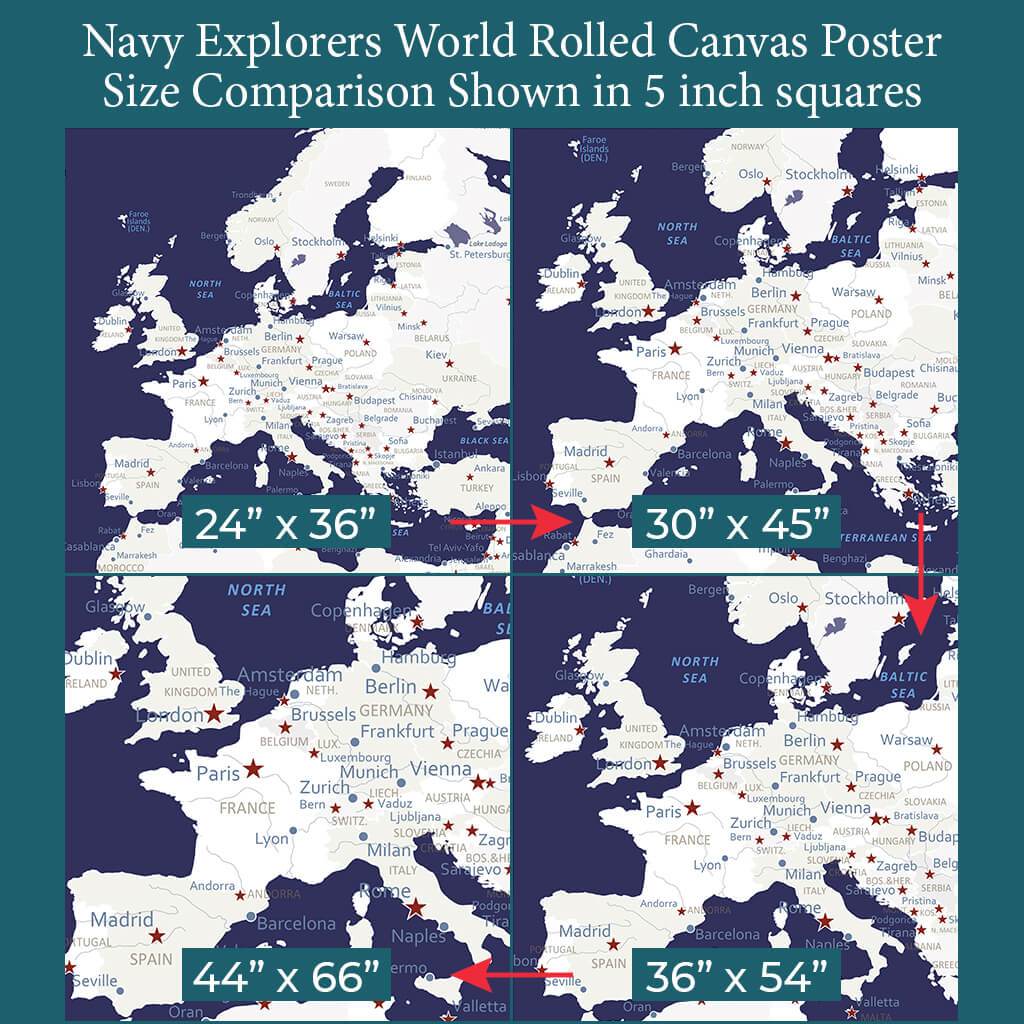 Poster Size World Map