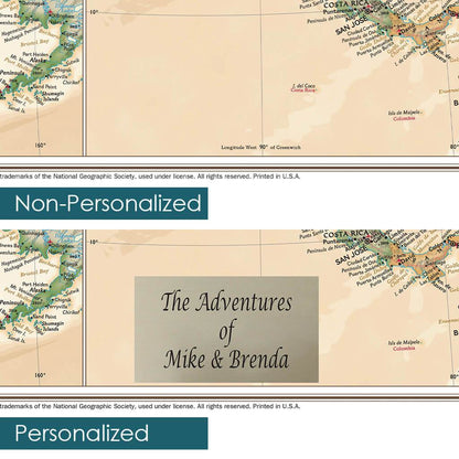 Closeup of Personalized Plaque Layout and Location