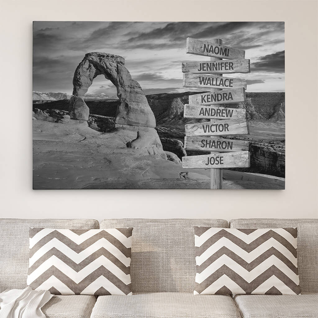 Arches Sign Art - 30x45 - b&amp;w