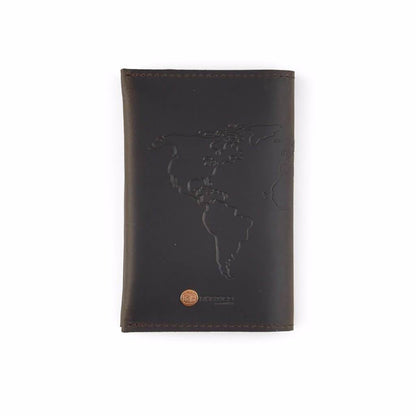Charcoal Premium Leather Travel Wallet
