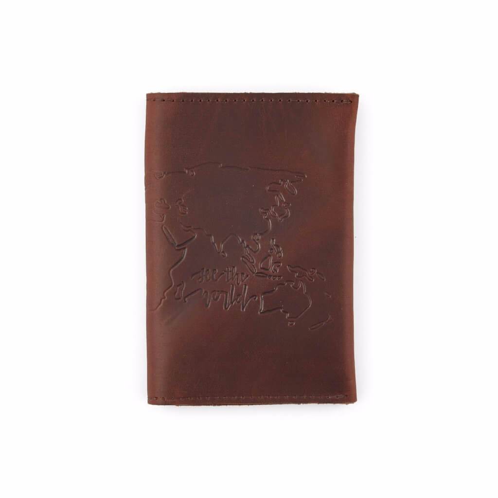 Saddle Leather Travel Wallet Back