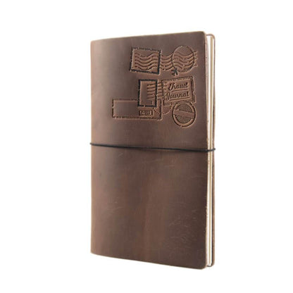 Travel Journal Front - Dark Brown