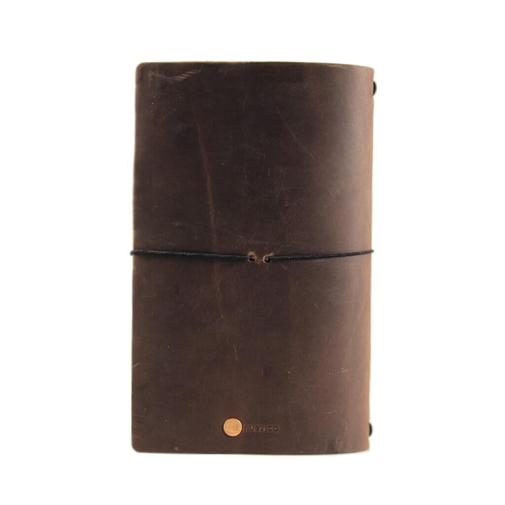 Travel Journal Back - Dark Brown
