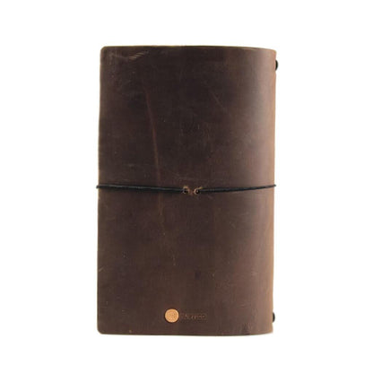 Travel Journal Back - Dark Brown
