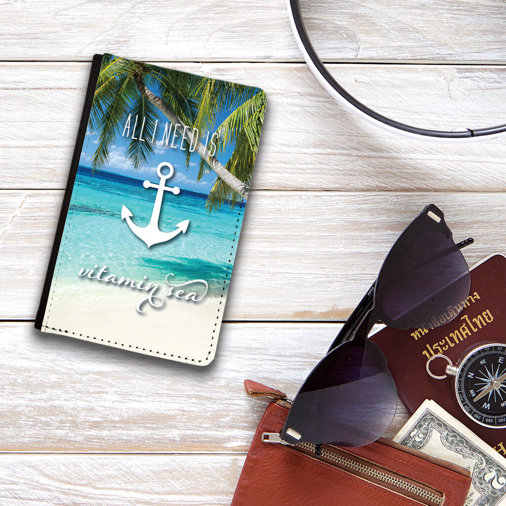 All I Need is Vitamin Sea Passport Protector