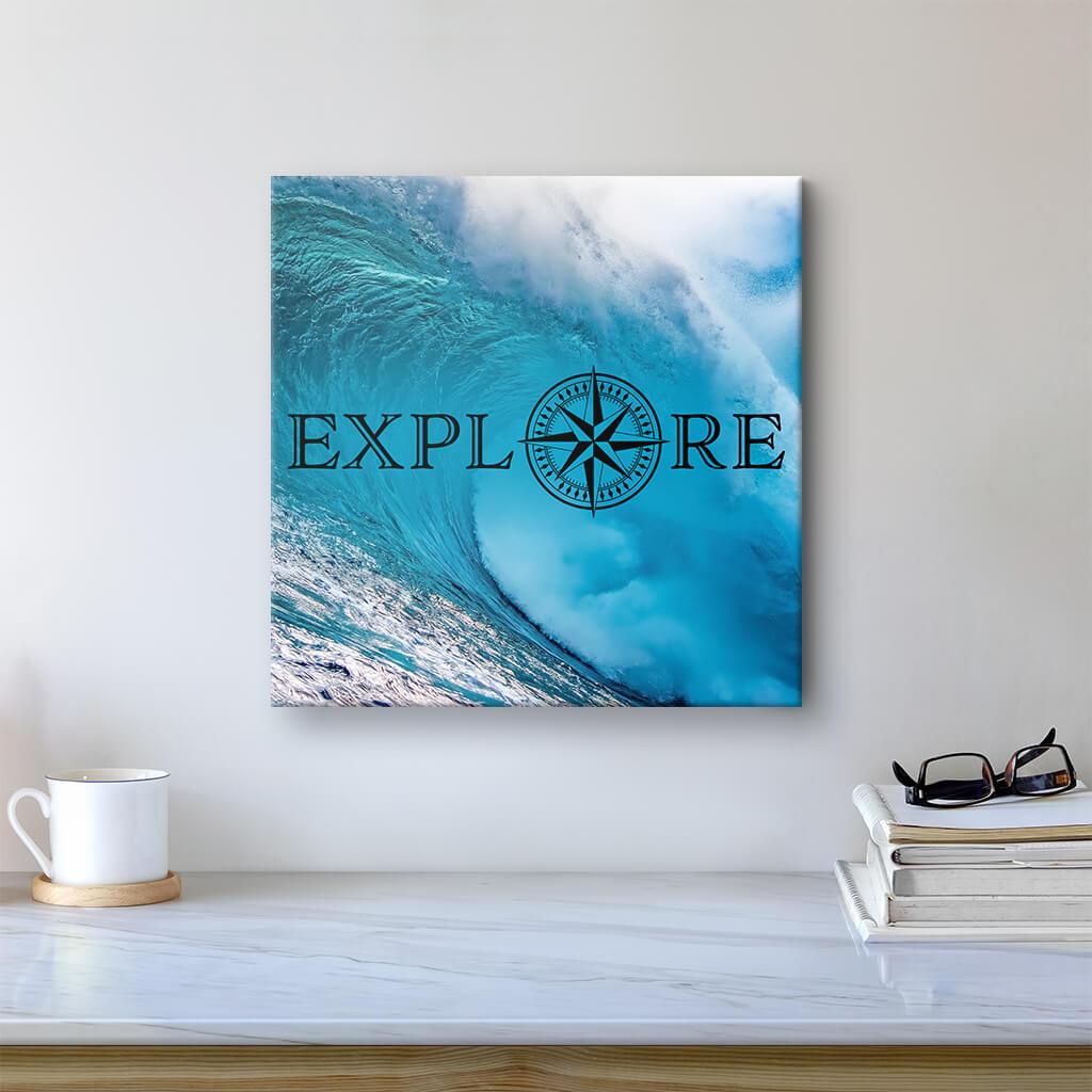 Explore - Travel Art - Ocean Wave